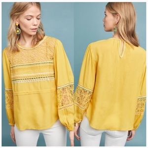 Anthropologie Blank London Sunshine Peasant Shirt